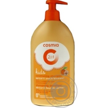 Cosmia Shampoo With Apricot And Peach For Children 2in1 400ml - buy, prices for Auchan - photo 2