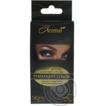 Aromat Cream-Paint For Eyebrows And Eyelashes Color Granite - buy, prices for Auchan - photo 2