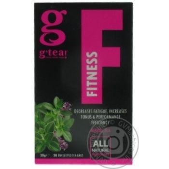 G'tea Fitness Green Tea with herbs 20pcs 1.5g - buy, prices for MegaMarket - photo 1
