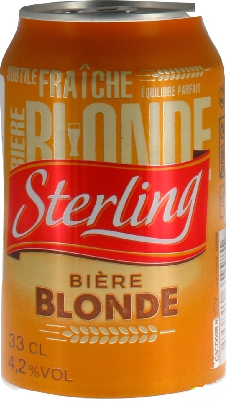 

Пиво Sterling светлое 4.2% ж/б 330мл