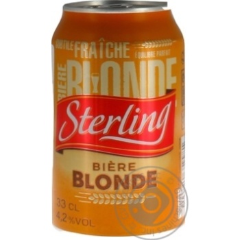 Sterling light beer 4.2% can 330ml - buy, prices for Auchan - photo 3