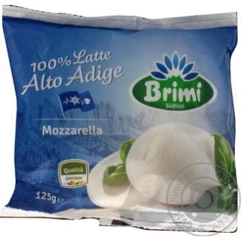 Сыр Brimi Моцарелла 45% 125г купить, цены на МегаМаркет - фото 1