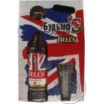 Віскі Bell's з склянкою 40% 0,7л купити, ціни на МегаМаркет - фото 1