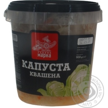 Vegetables cabbage Chudova marka pickled 900g bucket - buy, prices for MegaMarket - photo 1