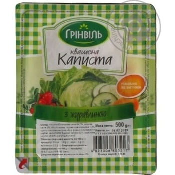 Salad Greenvil cabbage cranberry pickled 500g - buy, prices for MegaMarket - photo 1