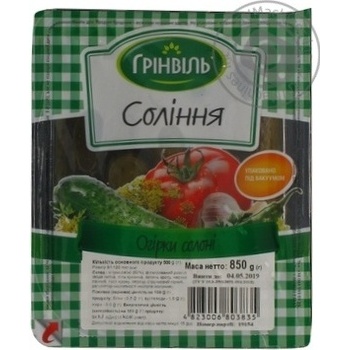 Greenvil salt cornichon cucumber 850g - buy, prices for MegaMarket - photo 3
