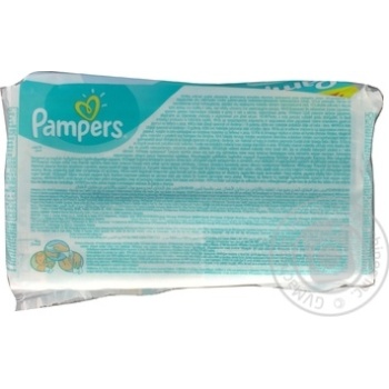 Салфетки влажные детские Pampers Baby Fresh Clean Duo 2х64шт купить, цены на МегаМаркет - фото 2