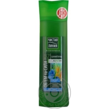 CHISTAYA LINIYA Volume And Power For Hair Shampoo 400ml - buy, prices for MegaMarket - photo 1