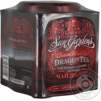 Чай черный Sun Gardens Dragon Tea круплистовой ж/б 200г купить, цены на МегаМаркет - фото 3