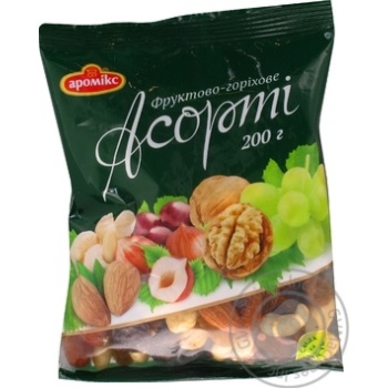 Mix of nuts Aromix dried 200g sachet - buy, prices for MegaMarket - photo 1