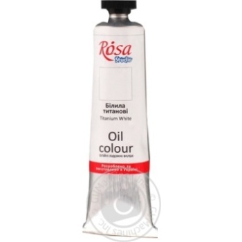 Rosa Studio Oil Paint Whitened Titanium 60ml - buy, prices for Auchan - photo 3