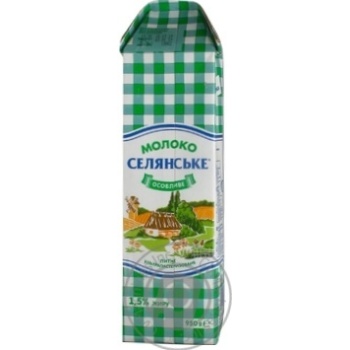 Selyanske Osoblive Ultra Heat-Treated Milk 1,5% 950g - buy, prices for MegaMarket - photo 3