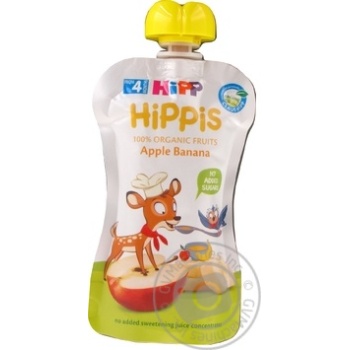 Puree Hipp banana for children 100g - buy, prices for MegaMarket - photo 1