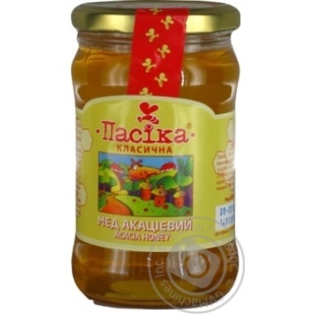 Honey Pasika flowery natural 400g glass jar - buy, prices for MegaMarket - photo 1