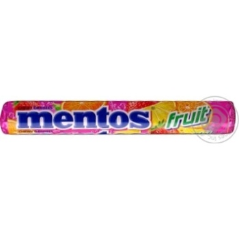 Драже жевательные Mentos с фруктовым вкусом 37г купить, цены на МегаМаркет - фото 1