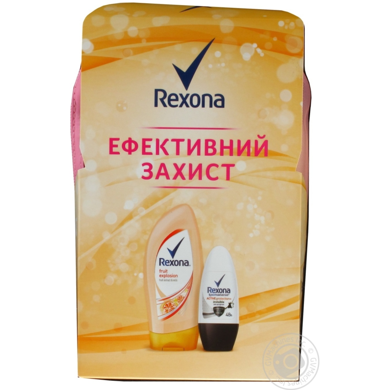 

Набор подарочный Rexona Гель для душа+дезодорант+косметичка