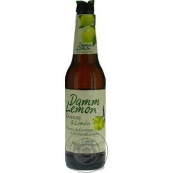 Estrella Damm Lemon Light Beer 3.2% 0.33l - buy, prices for NOVUS - photo 2