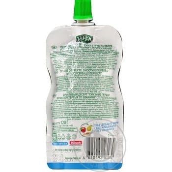 Jaffa Healthy breakfast pear-apple-cereals smoothie 120g - buy, prices for MegaMarket - photo 2