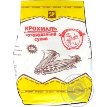Starch Sto pudov corn for baking 400g - buy, prices for MegaMarket - photo 1