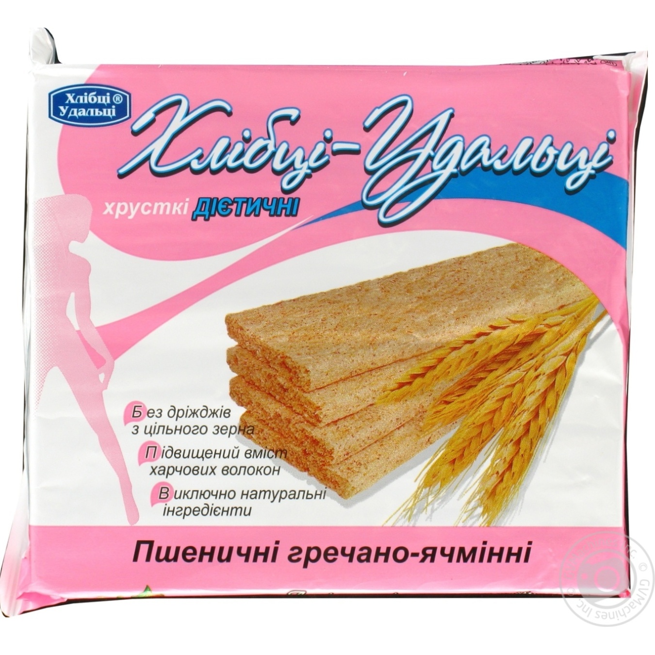 Хлебцы Удильци пшенично-гречнево-ячменные 100г