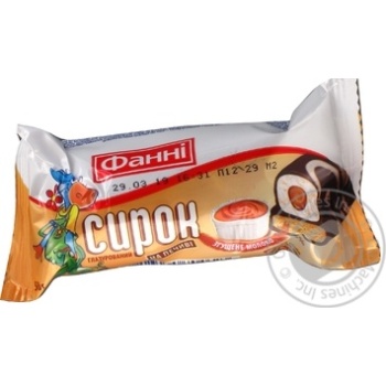 Cottage cheese Chudo with condensed milk in chocolate glaze on a cookie 15% 50g - buy, prices for MegaMarket - photo 1