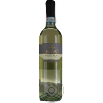 Sartori Pinot Grigio Delle Venezie white dry wine 12% 0,75l - buy, prices for MegaMarket - photo 1