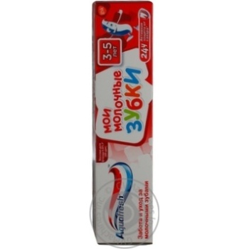 Зубна паста Aquafresh Мої молочні зубки 50мл купити, ціни на МегаМаркет - фото 1
