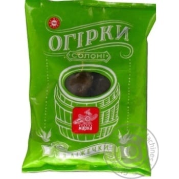 Огірки Чудова марка солоні 1050г купити, ціни на МегаМаркет - фото 1