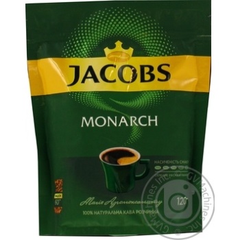 Кофе Jacobs Monarch растворимый сублимированный 120г купить, цены на МегаМаркет - фото 1