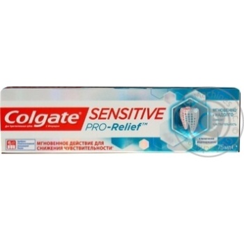 Зубна паста Colgate Sensitive Pro-Relief з фтором 75мл купити, ціни на МегаМаркет - фото 1