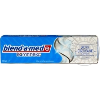 Зубна паста Blend-a-med Комплекс 7 Відбілювання 100мл купити, ціни на МегаМаркет - фото 1