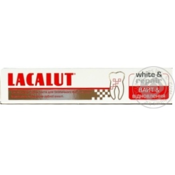 Lacalut White & Repair Toothpaste 75ml - buy, prices for MegaMarket - photo 1