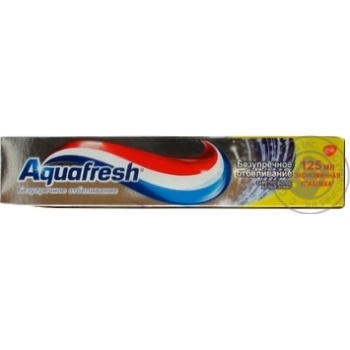 Зубная паста Aquafresh Безупречное отбеливание с антибактериальной формулой 125мл купить, цены на МегаМаркет - фото 1