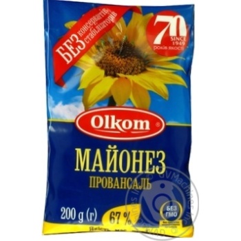 Майонез Олком Провансаль 67% 200г купить, цены на МегаМаркет - фото 1