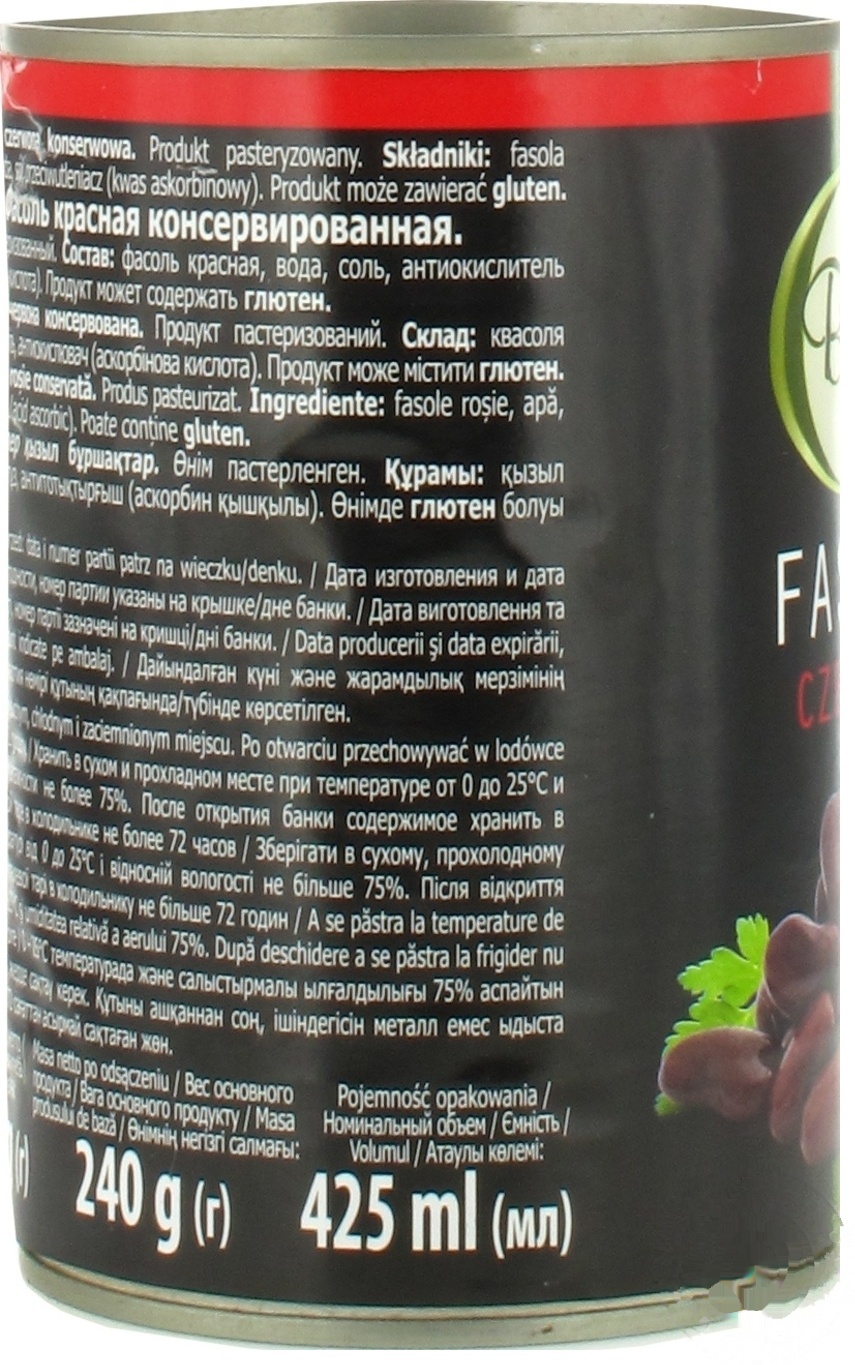 

Фасоль Barri красная 0,425л