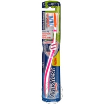 Зубная щетка Aquafresh для зубов и языка мягкая купить, цены на МегаМаркет - фото 3