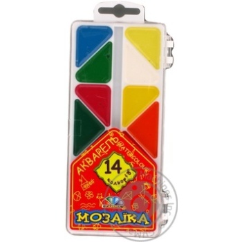 Water-colour Gamma Akvarel 14colors - buy, prices for MegaMarket - photo 1