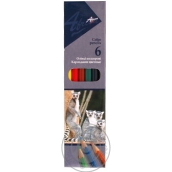 Economix Africa Colored Pencils 6 colors - buy, prices for MegaMarket - photo 1