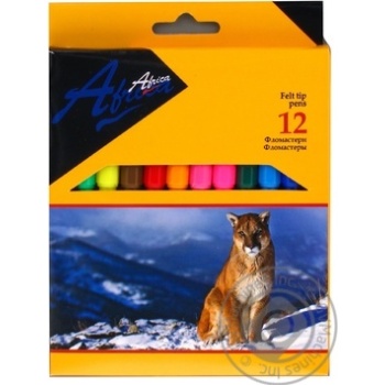 Фломастери Animal story, 12 кольорів, Economix арт.E11230 купити, ціни на МегаМаркет - фото 1