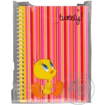 Блокнот, А6, 48арк.Cool for School Tweety кріплення блоку - бічна спіраль TW05270-03 - купити, ціни на - фото 17