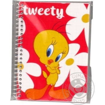 Блокнот, А6, 48арк.Cool for School Tweety кріплення блоку - бічна спіраль TW05270-03 - купити, ціни на - фото 15