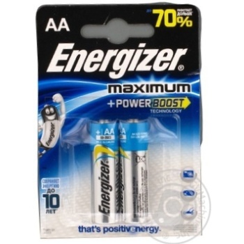 Батарейка зарядна Energizer Maximum AА lr6 Fsb2 - купить, цены на - фото 5