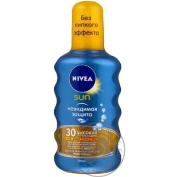 Спрей сонцезахисний Nivea Невидимий захис SPF 30 200мл