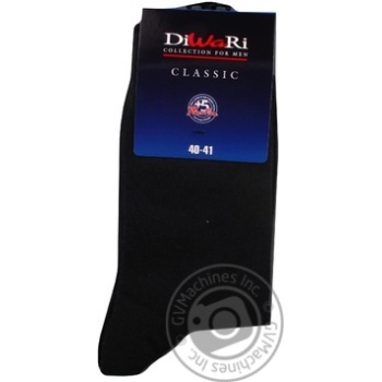 Diwari Classic Graphite Men's Socks Size 25 - buy, prices for MegaMarket - photo 3