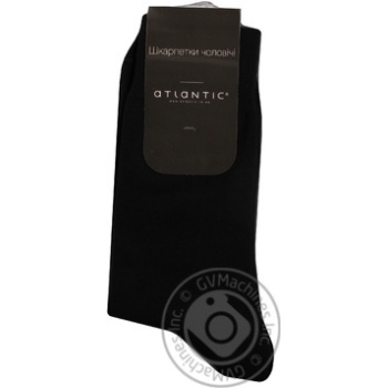 sock atlantic black cotton - buy, prices for - photo 1