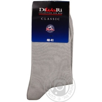 Diwari Classic Men's Socks s.25 000 gray 5C-08SP - buy, prices for Tavria V - photo 2