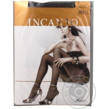 Tights Incanto graphite polyamide 20den 4size Italy