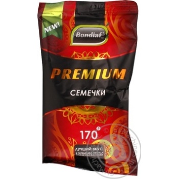 Семена подсолнечника Bondiaf Premium неочищенные жареные 170г купить, цены на МегаМаркет - фото 1