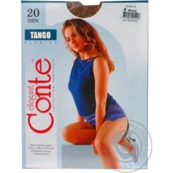 Колготы женские Conte Tango 20ден р.4 Bronz - купить, цены на ULTRAMARKET - фото 2