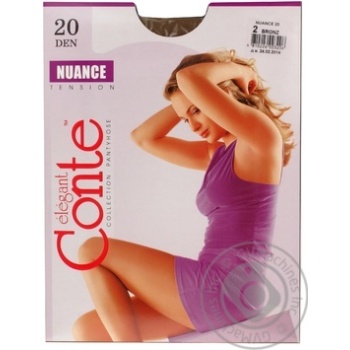 Колготы Conte Nuance 20 Den р.2 bronz шт купить, цены на МегаМаркет - фото 1